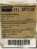 Dayton 3FCU8 Flange Bearing, 2-Bolt, Ball, 5/8" Bore