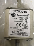 Bussman 170M3016 690V 250AMP Fuse
