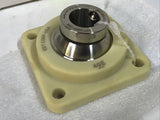 EDT QB4GE9-1-1/4 QB4GE9114 Polymer 4 Bolt Flange Housing 207 Ring Size