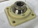 EDT QB4GE9-1-1/4 QB4GE9114 Polymer 4 Bolt Flange Housing 207 Ring Size