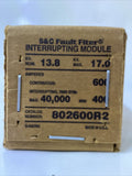 S&C ELECTRIC 802600R2 Fault Filter Interrupting Module 13.8 - 17.0 KV Sealed