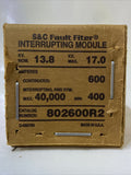 S&C ELECTRIC 802600R2 Fault Filter Interrupting Module 13.8 - 17.0 KV Sealed