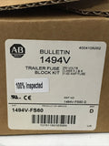 Allen Bradley 1494V-FS60 Ser D Trailer Fuse Block Kit 250V Class H, J & K 31-60A