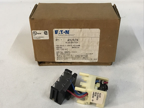 EATON A1L1LTK AL/LO Switch Type F Breaker 1490D73G02 600VAC 125-250 VDC