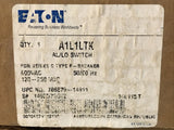 EATON A1L1LTK AL/LO Switch Type F Breaker 1490D73G02 600VAC 125-250 VDC