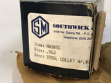 Southwick & Meister Flat Nose Serrated Round Collet NN30TC .563 W/ .015 Chamfer