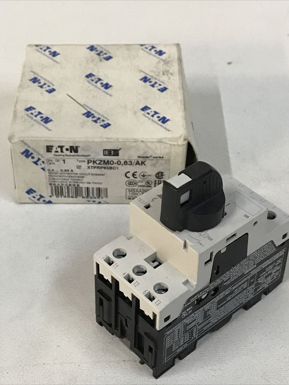 Eaton PKZM0-0,63 / AK Motor-Protective Circuit-Breaker 0.4-0.63 A XTPRP63BC1