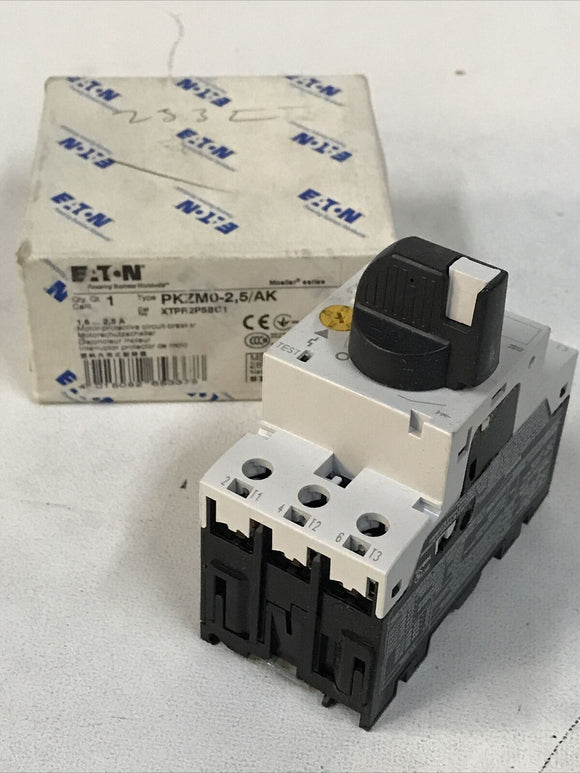 Eaton PKZM0-2,5 / AK XTPR2P5BC1 Motor-Protective Circuit-Breaker 1.5-2.5 A