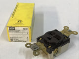 Hubbell HBL5661 Brown Receptacle 15AMP 250VAC 3Wire NEMA 6-15R
