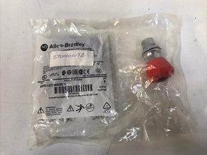 Allen Bradley 800FM-LMP34PN3RX12 Ser. B Illuminated 30mm Push/Pull Red Button
