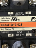 Fuji Electric SS031D-3-D3 Solid State Contactor Input: DC5-24V Output: DC200V 3A