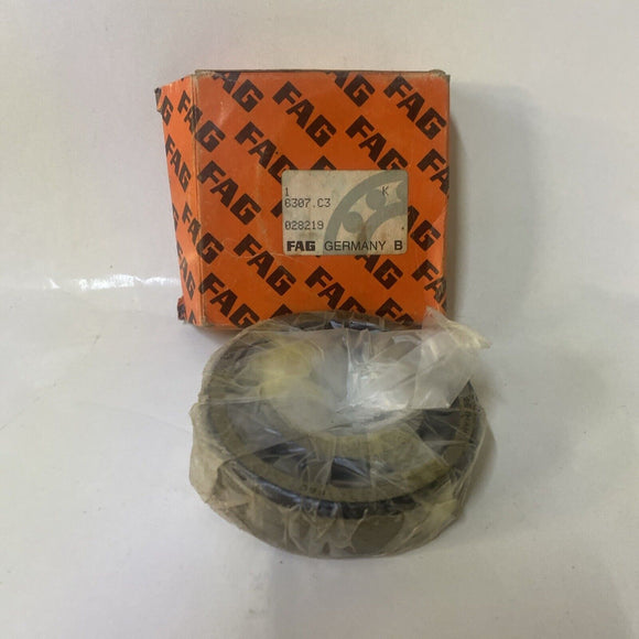 FAG 6307 C3 Deep Groove Open Ball Bearing 35mm x 80mm x 21mm No Seals
