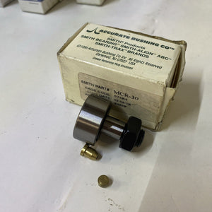 Smith Bearings MCR-30 Crowned Metric Cam Follower-Slotted Head Roller Caged