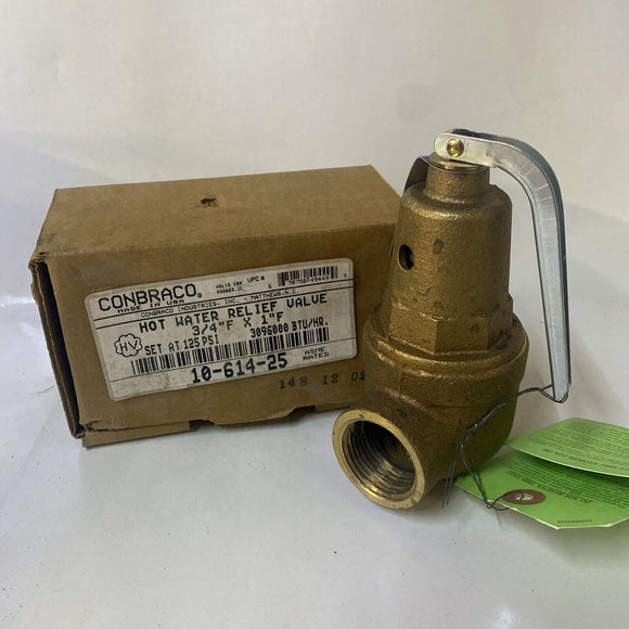 Conbraco Industries 10-614-25 Hot Water Relief Valve 3/4” x 1” 125 PSI
