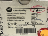 ALLEN-BRADLEY 1489-D1C030 Ser. A Industrial Circuit Breaker 1P 3A 125VDC
