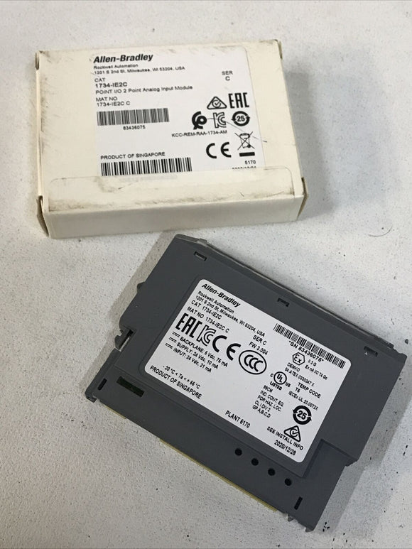 Allen Bradley 1734-IE2C POINT I/O 2 Point Analog Input Module 24VDC