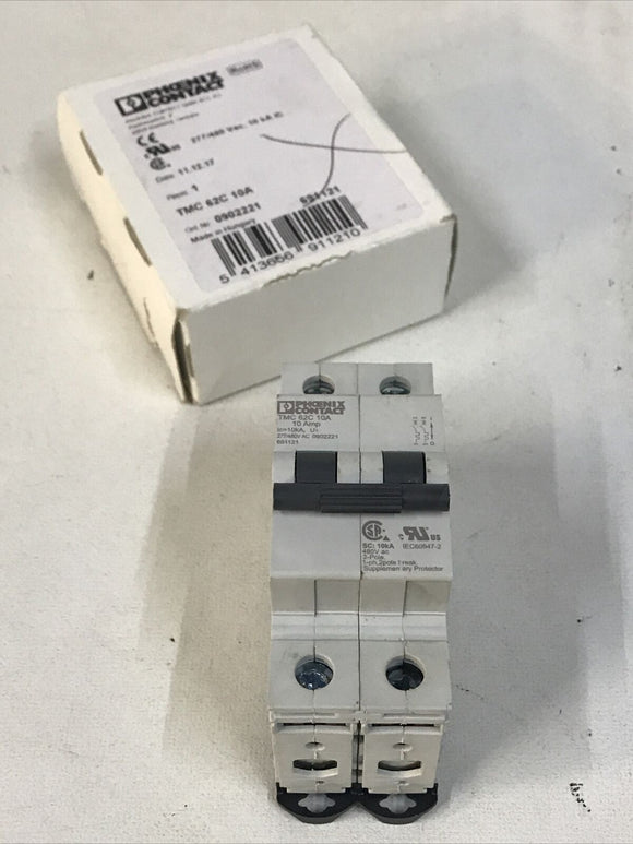 Phoenix Contact TCM 62C 10A Circuit Breaker 277/480V 1ph 2 Pole