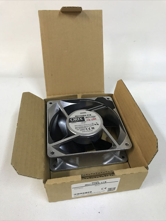 ORIX MU1238A-21B AC115V 14/13W 12cm Aluminum Frame Insert Bearing Ball Fans