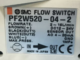 SMC PF2W520-04-2 Digital Flow Switch 2-16 L/min DC 12/24 V 4-20mA
