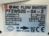 SMC PF2W520-04-2 Digital Flow Switch 2-16 L/min DC 12/24 V 4-20mA