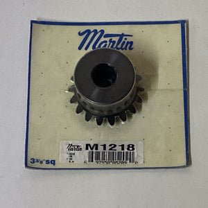 Martin M1218 Straight Tooth Pressure Angle Miter Gear 1/2” Bore 18 Teeth