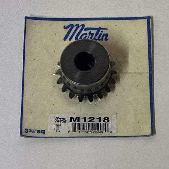 Martin M1218 Straight Tooth Pressure Angle Miter Gear 1/2” Bore 18 Teeth