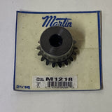Martin M1218 Straight Tooth Pressure Angle Miter Gear 1/2” Bore 18 Teeth