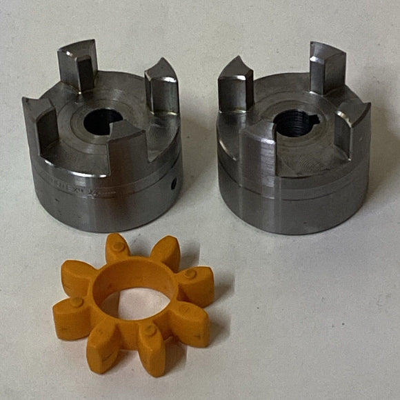 KTR Rotex 24 Jaw Coupling 14mm Bore Keyway Orange Flexible Clamping Ring