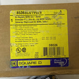 SQUARE D 8536SCO1V02S 120 VAC Single Phase 8536SCO1S Size 1 Starter Series A
