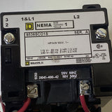 SQUARE D 8536SCO1V02S 120 VAC Single Phase 8536SCO1S Size 1 Starter Series A