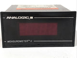 Analogic AN25M00-E-P-1-XX-10-X Measurometer Digital Panel Meter 110VAC AN25M00
