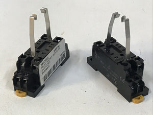 *Lot Of 2* Omron PYF08A-E 23Y7C  Mini Relay Socket Base 8-PIN 7AMP 250VAC