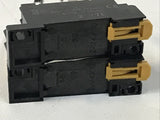 *Lot Of 2* Omron PYF08A-E 23Y7C  Mini Relay Socket Base 8-PIN 7AMP 250VAC