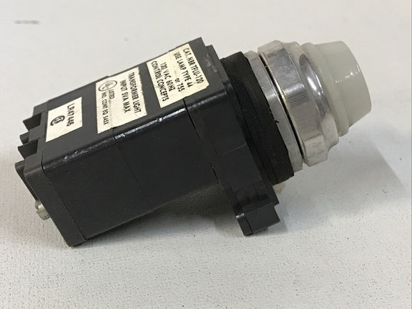 Control Concepts TFLU-120 White Indicator Light 30mm Base 120V Type 44 Lamp