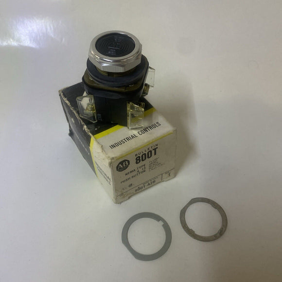 Allen Bradley 800T-A2B Ser T Flush Black Push Button