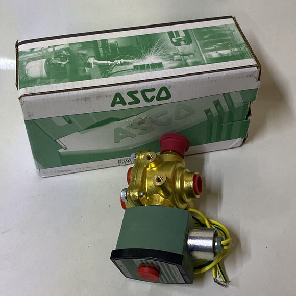ASCO MP-C-103 272810-132-D 3/8” Solenoid Valve Coil With 4 Way Valve Assembly