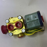 ASCO MP-C-103 272810-132-D 3/8” Solenoid Valve Coil With 4 Way Valve Assembly