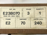 Gould E23B070 3 Pole 70A 240V I-T-E Molded Case Circuit Breaker E2 Frame