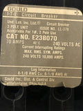 Gould E23B070 3 Pole 70A 240V I-T-E Molded Case Circuit Breaker E2 (Wrong Box)