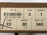 Gould E23B070 3 Pole 70A 240V I-T-E Molded Case Circuit Breaker E2 (Wrong Box)