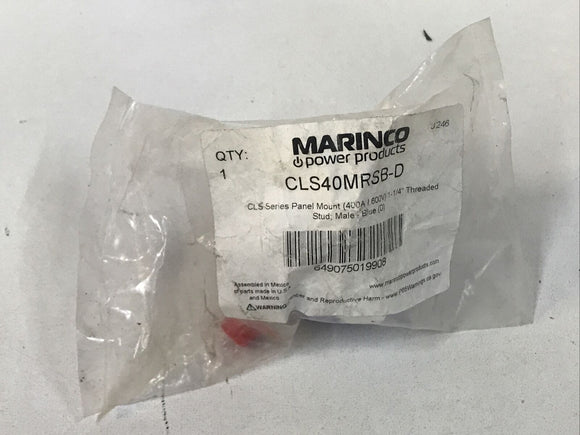 *Sealed*Marinco CLS40MRSB-D 1-1/4” Blue Male Panel Mount Threaded Stud 400A 600V