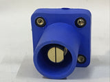 Marinco CLS40MRSB-D 1-1/4” Blue CLS Male Panel Mount Threaded Stud 400A 600V
