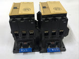 *Lot Of 2* Allen Bradley 100-A75N*3 Contactor Series C 120V Coil *Cracked*