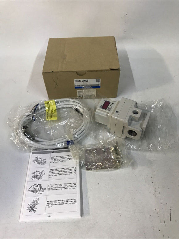 SMC ITV3050-04N4CL4 0.7-130PSI Pnumatic Pressure Regulator 24VDC