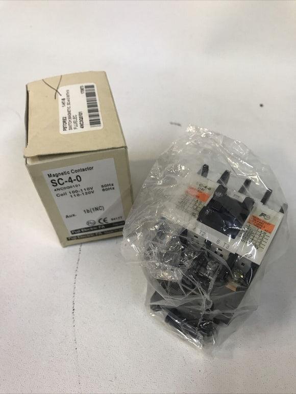*SEALED* Fuji Electric SC-4-0 Magnetic Contactor 4NC0Q0101 100/110V 110-120V