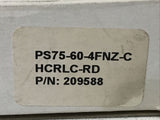 GEMS Rugged Cylindrical Pressure Switch PS75-60-4FNZ-C-HCRLC-RD P/N 209588