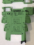 *LOT OF 4* Phoenix Contact PLC-BSC-24DC/21 Socket w\2961121 Relay
