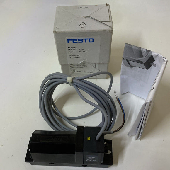 FESTO 8625 PEN-M5 Pneumatic Electric Converter