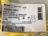 *Lot Of 3* Brad 1200651451 3 Pin Female 90° Micro-Change Cord 80299-A