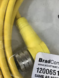 *Lot Of 3* Brad 1200651451 3 Pin Female 90° Micro-Change Cord 80299-A